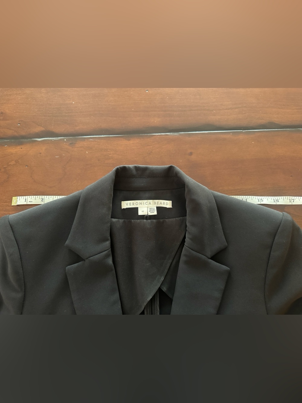 Veronica Beard Black Scuba Dickey Jacket – Size 10 - Picture 7 of 9